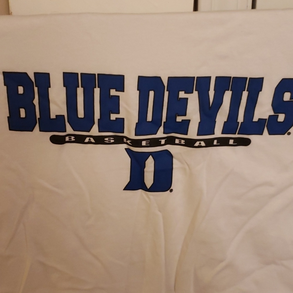 Duke basketball short sleeve Duke white  t-shirt